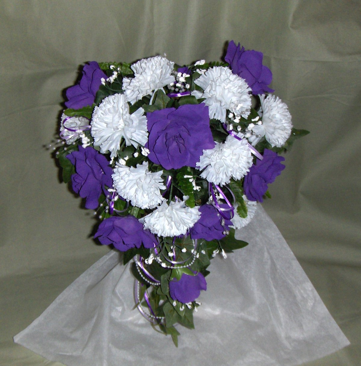 Royal purple wedding flowers